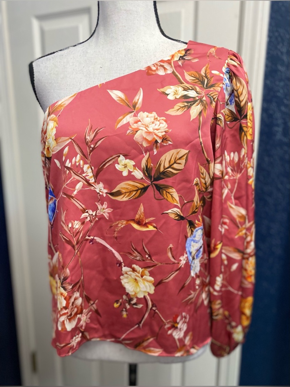 Express Coral Floral Top